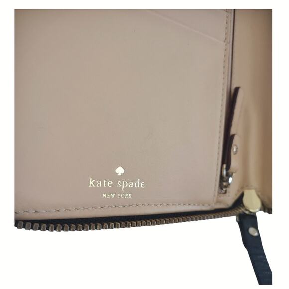 KATE SPADE Leather Wellesley Zip Around Travel Wallet for Passport & Documents - Picture 7 of 13